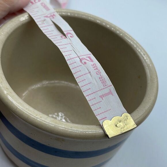 Robinson Ransbottom Roseville Pottery Crock 1 PT utensils holder - Picture 9 of 9